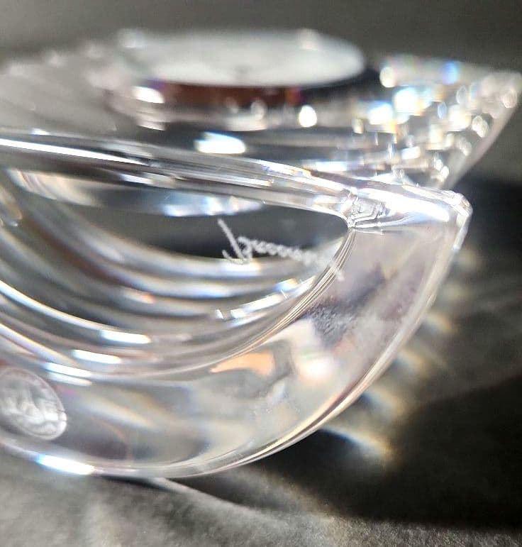 Baccarat クリスタル置時計 元箱付き