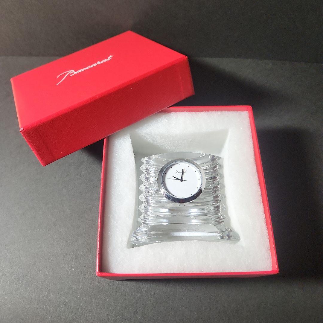 Baccarat クリスタル置時計 元箱付き