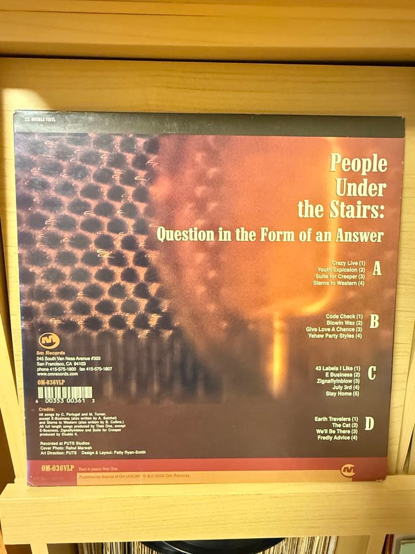 洋楽 People Under the Stairs/ Question LP