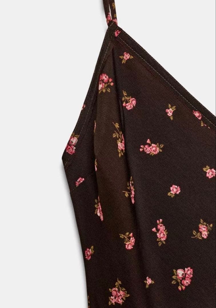 ZARA フローラル柄キャミワンピース
