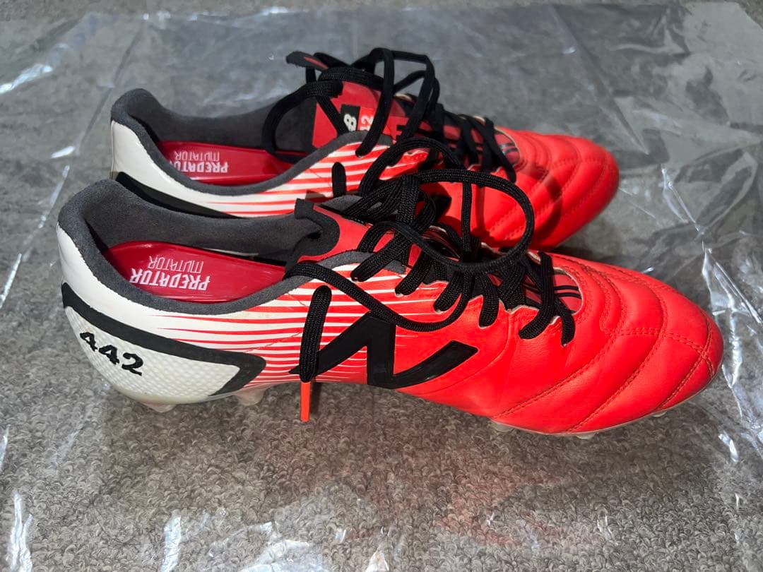 New Balance 442 PRO FG 27cm サッカースパイク 赤