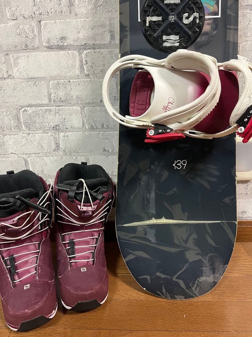 SALOMON WONDER 139cm 板ビンディングブーツバッグで4点セット