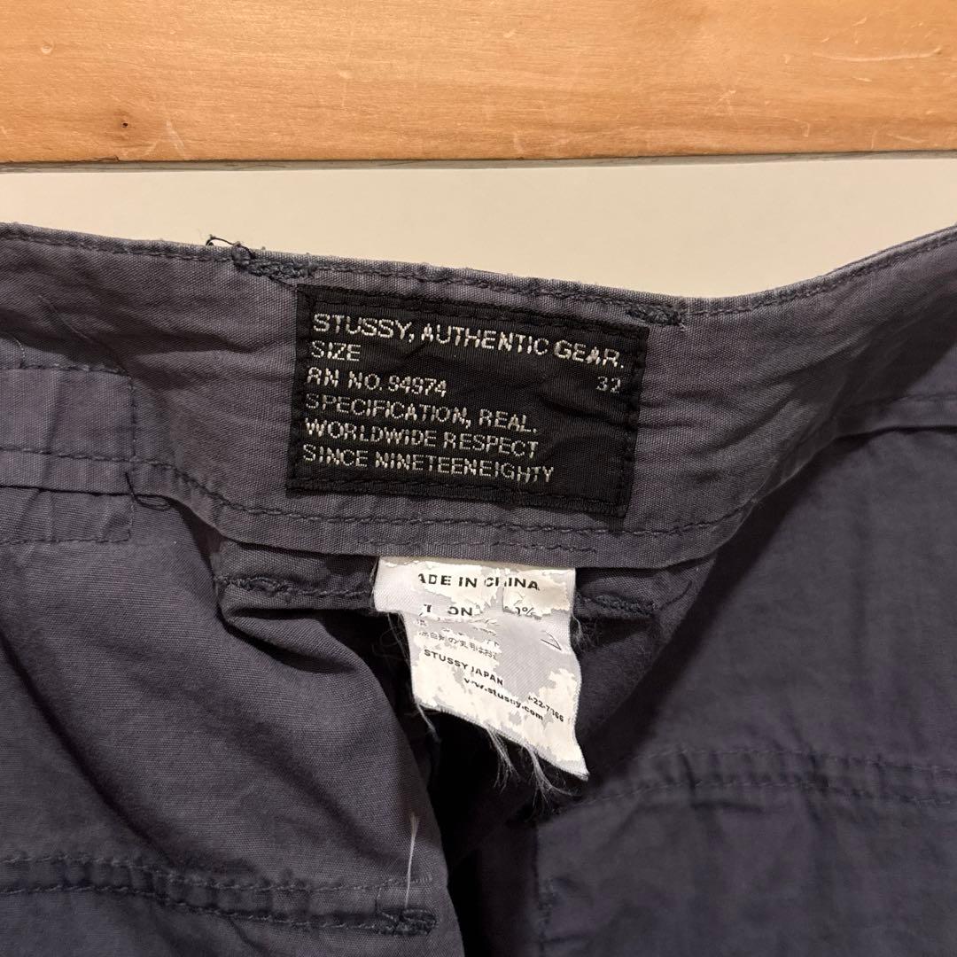 90's〜00's OLD STUSSY ギミックカーゴパンツ グレー W32