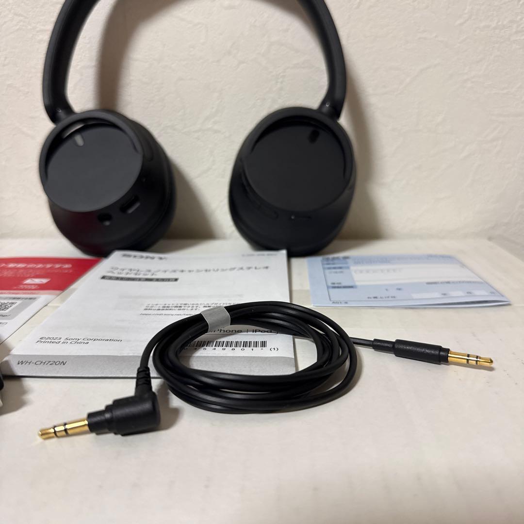 SONY ソニー WH-CH720N/BC ブラック 黒 ワイヤレスヘッドホン