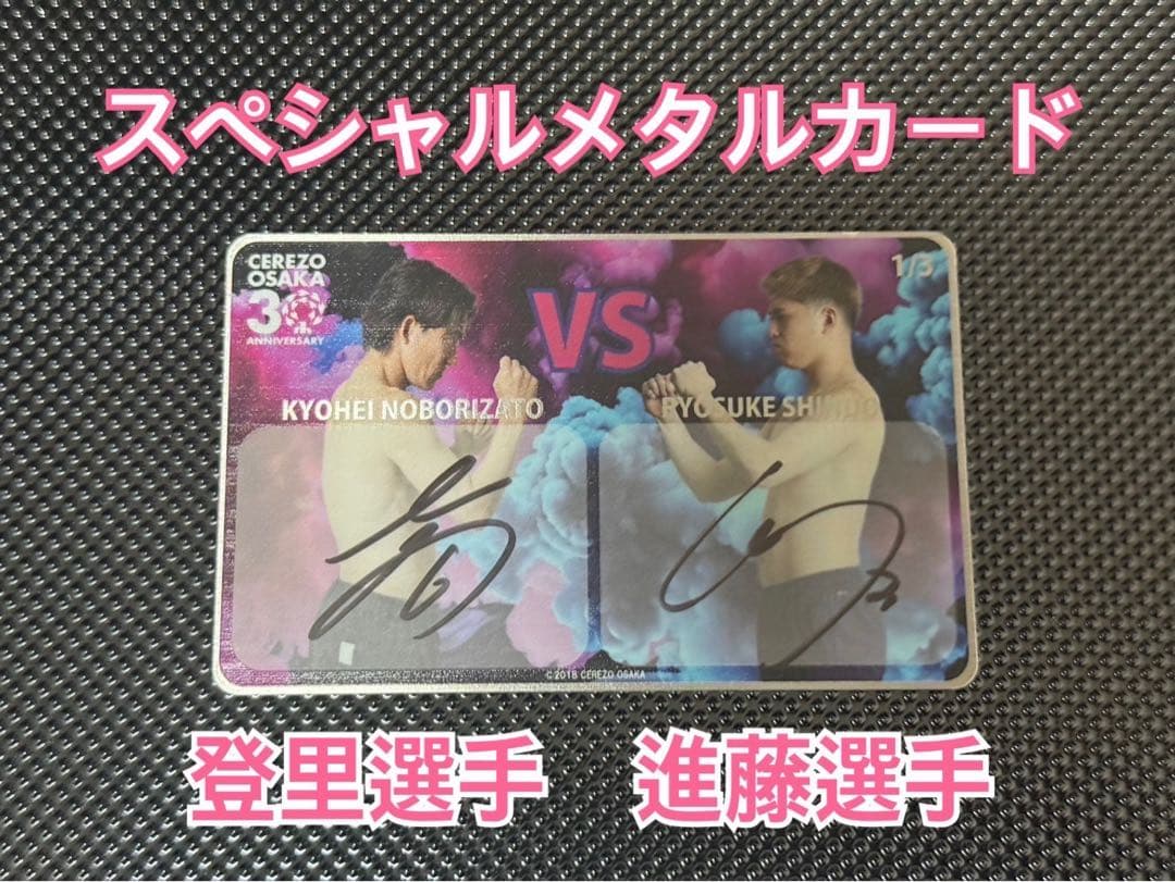 セレッソ大阪　オンサイトカード　メタルカード　登里享平選手、進藤亮佑選手