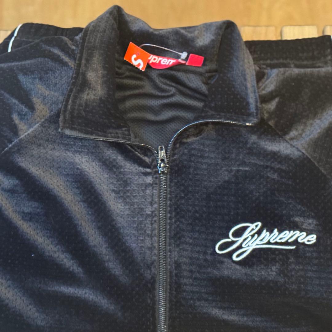 ジャケット・アウター Supreme Velour Mesh Track Jacket Black M