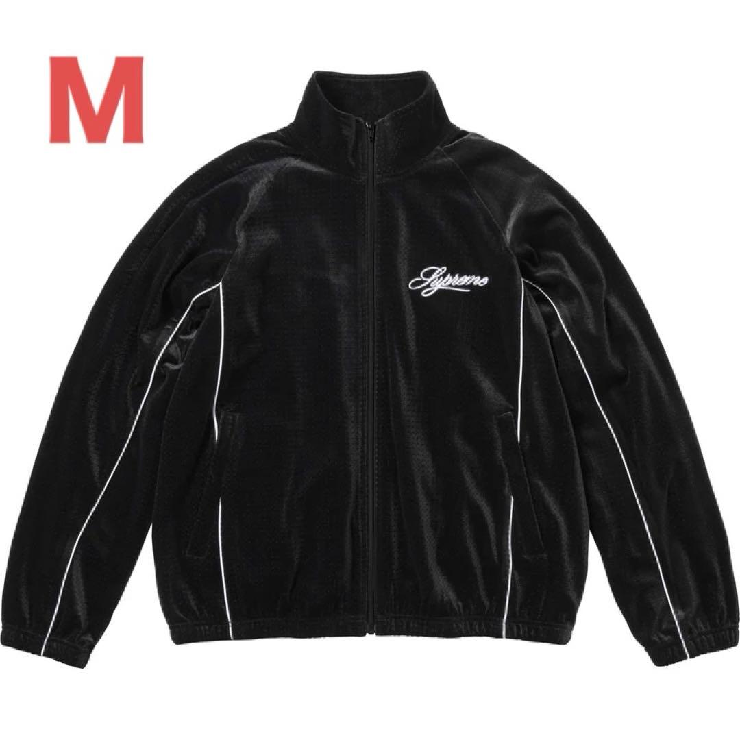 ジャケット・アウター Supreme Velour Mesh Track Jacket Black M