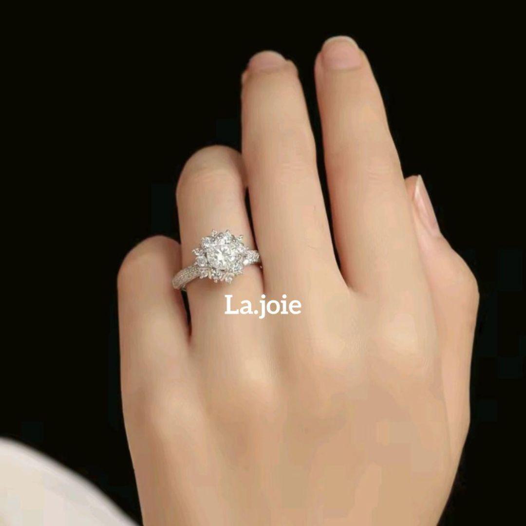 最高品質 モアサナイト stella リング 1ct 【13号】