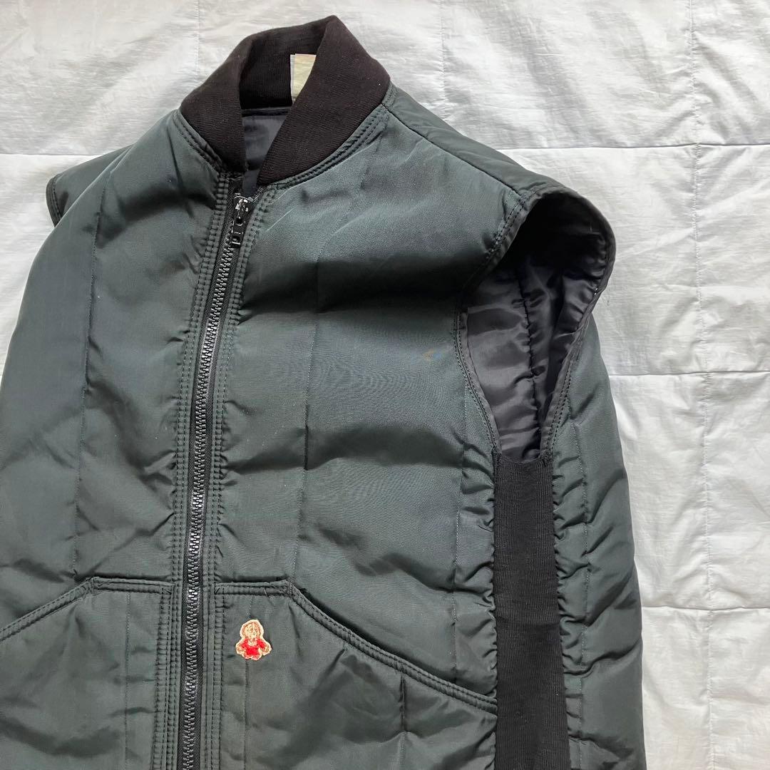 80s 90s Refrigiwear キルティングベスト ブラック USA