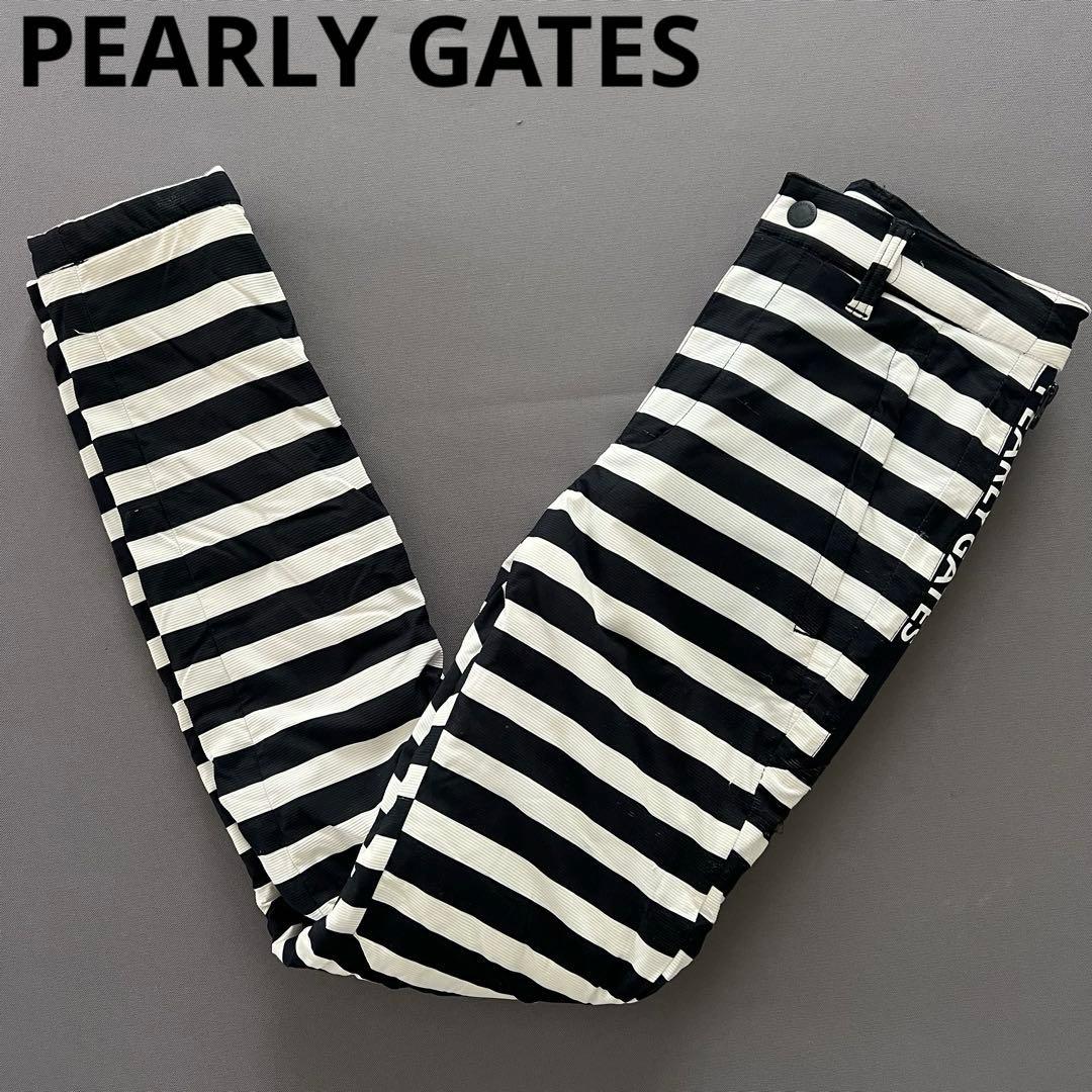 PEARLYGATES パーリーゲイツ　小さいサイズ　中綿入り　ボーダー　パンツ