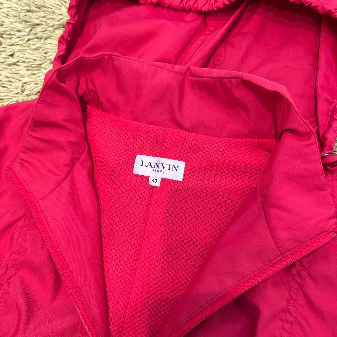LANVIN SPORT ランバンスポール ジップベスト 赤 サイズ40 Ｌ