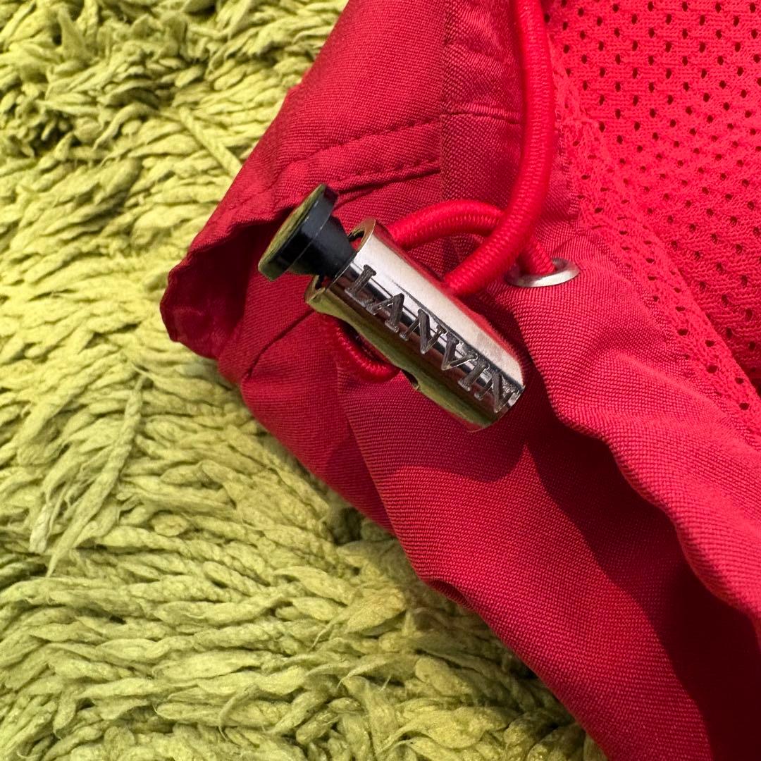LANVIN SPORT ランバンスポール ジップベスト 赤 サイズ40 Ｌ