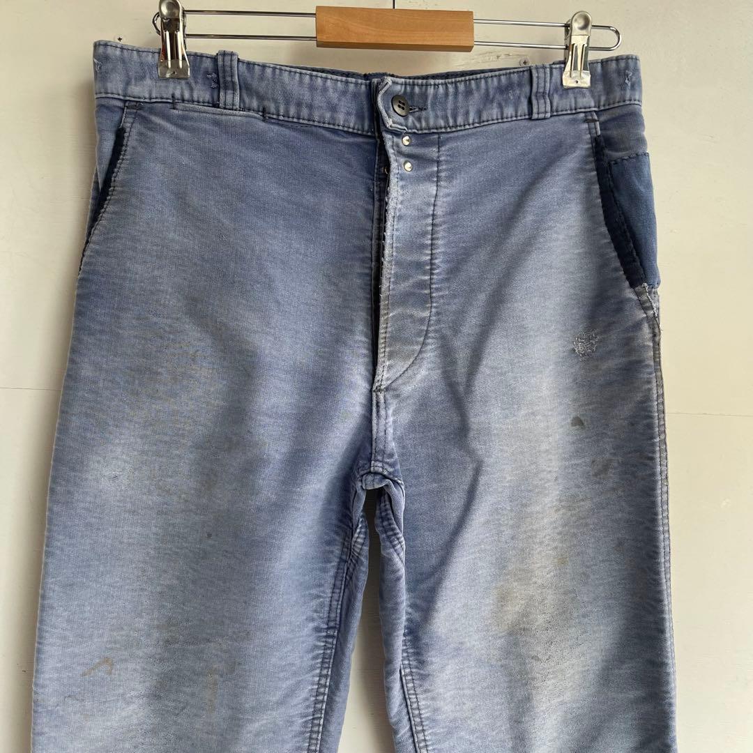 70s 80s フレンチ モールスキンパンツ ヴィンテージ 古着 ヨーロッパ
