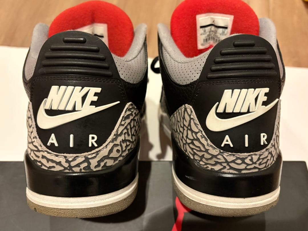 シューズ(男性用) JORDAN 3 RETRO OG 28cm 2017 BLACK / RED