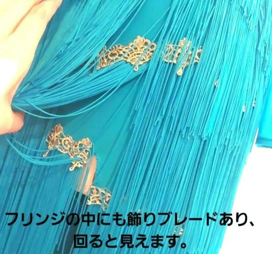 新品同様　美品✨　TAKAダンス　ラテンダンスドレス衣装　フリンジ衣装