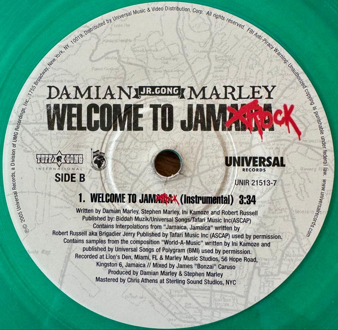 洋楽 Damian Marley Welcome to Jamrock 7inch