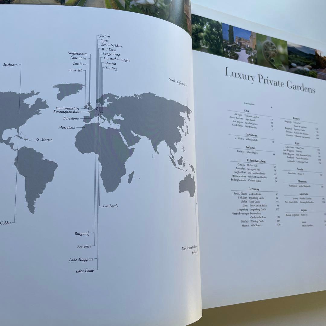 洋書・写真集「LUXURY PRIVATE GARDENS」・贅沢な 個人の庭園