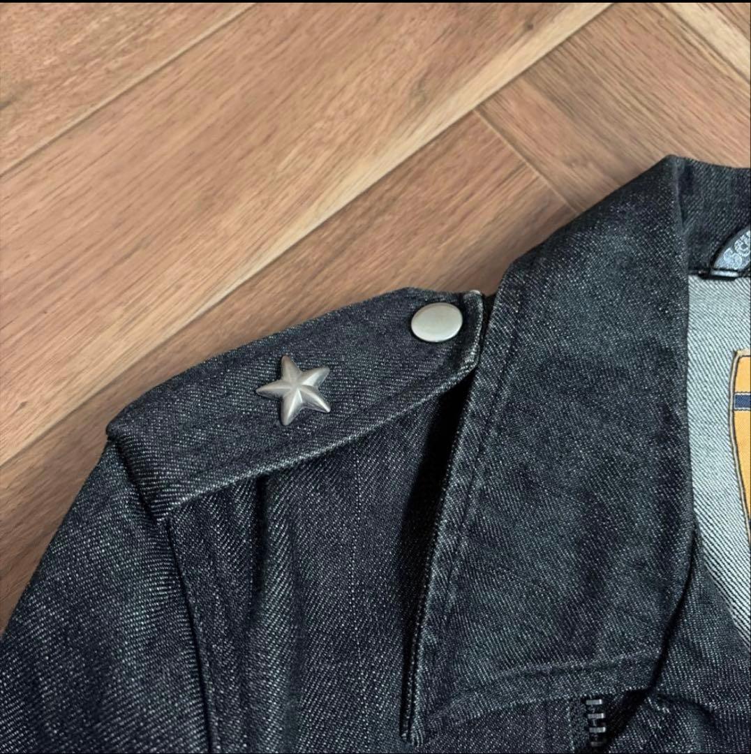 Schott（ショット）のブラックデニム ライダースジャケット