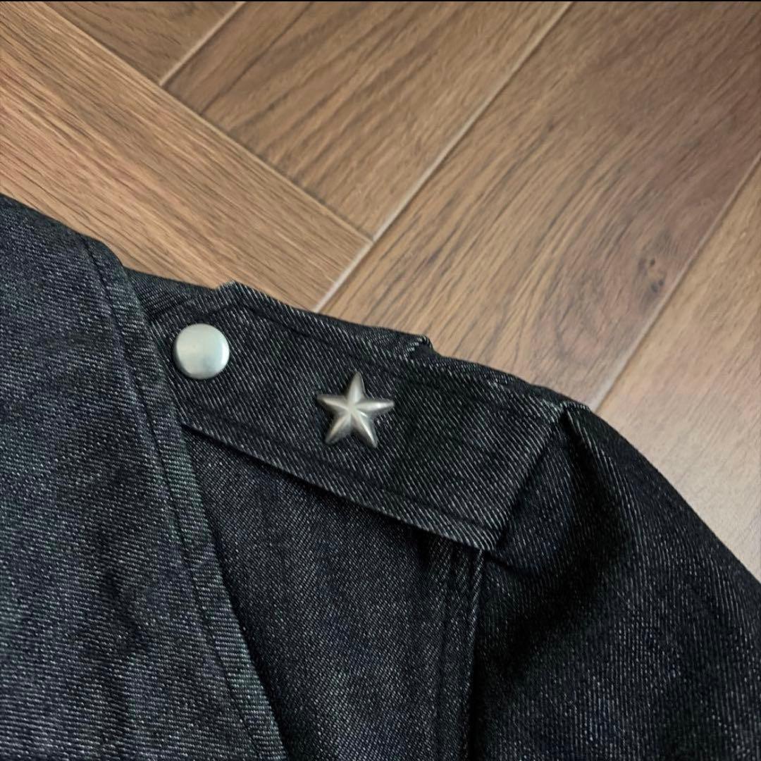 Schott（ショット）のブラックデニム ライダースジャケット