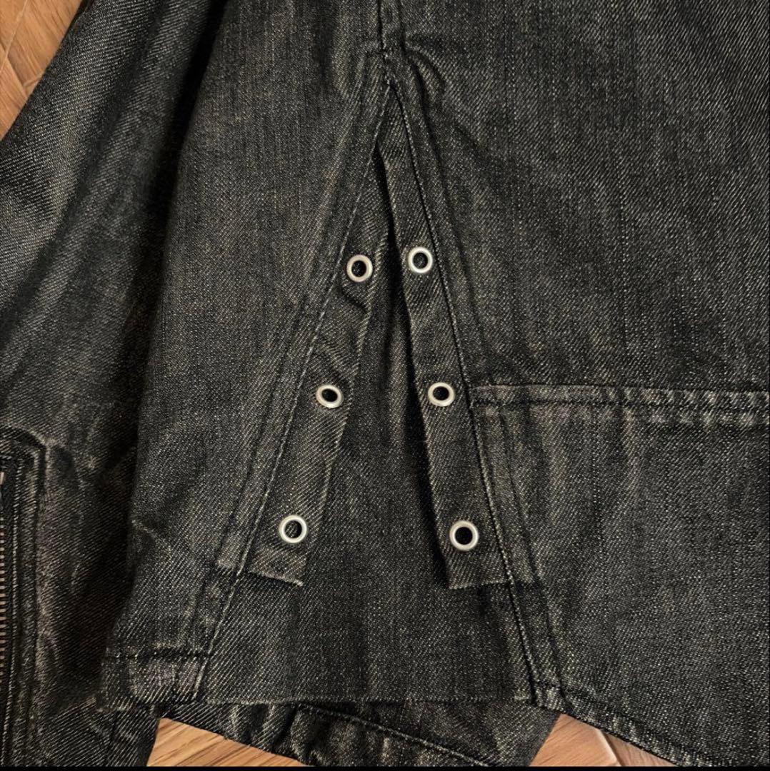 Schott（ショット）のブラックデニム ライダースジャケット
