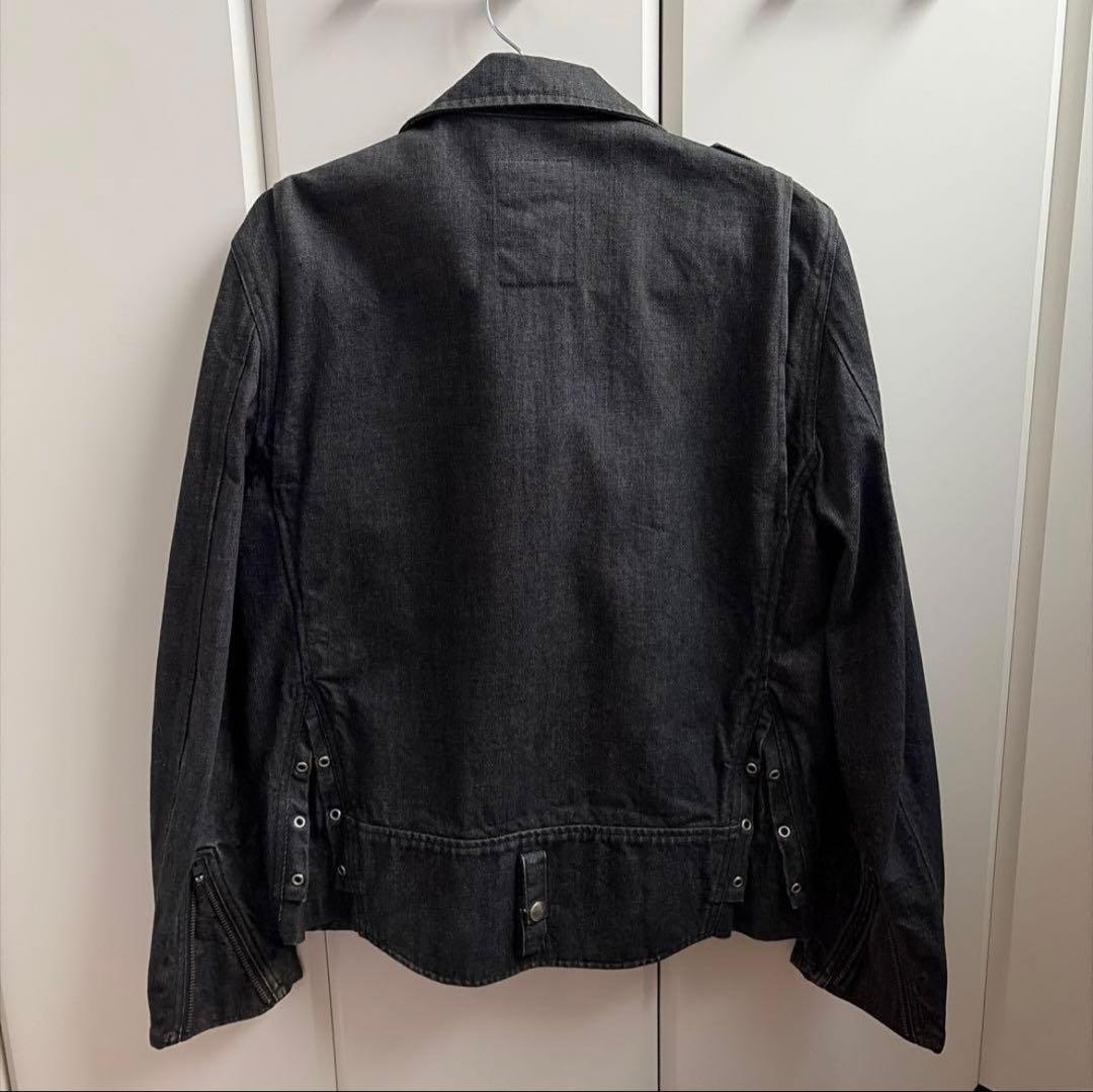 Schott（ショット）のブラックデニム ライダースジャケット