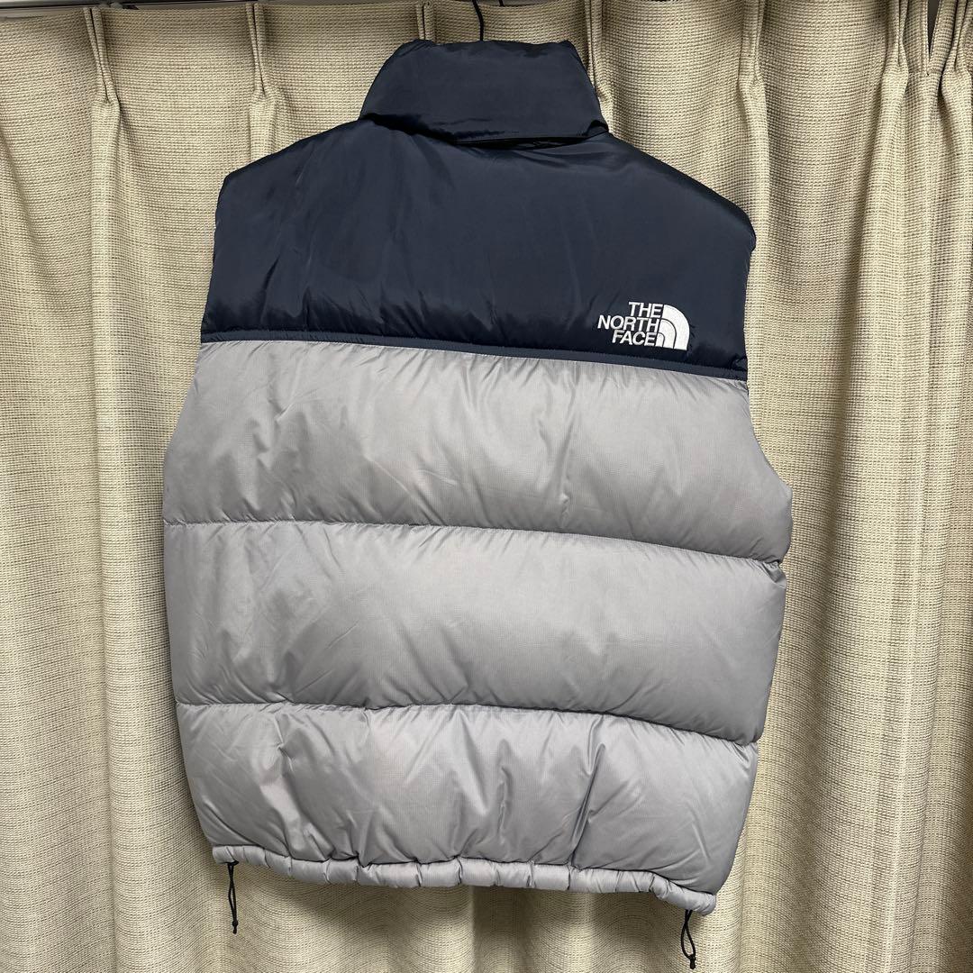 THE NORTH FACE ダウンベスト 黒・グレー　L ヌプシ