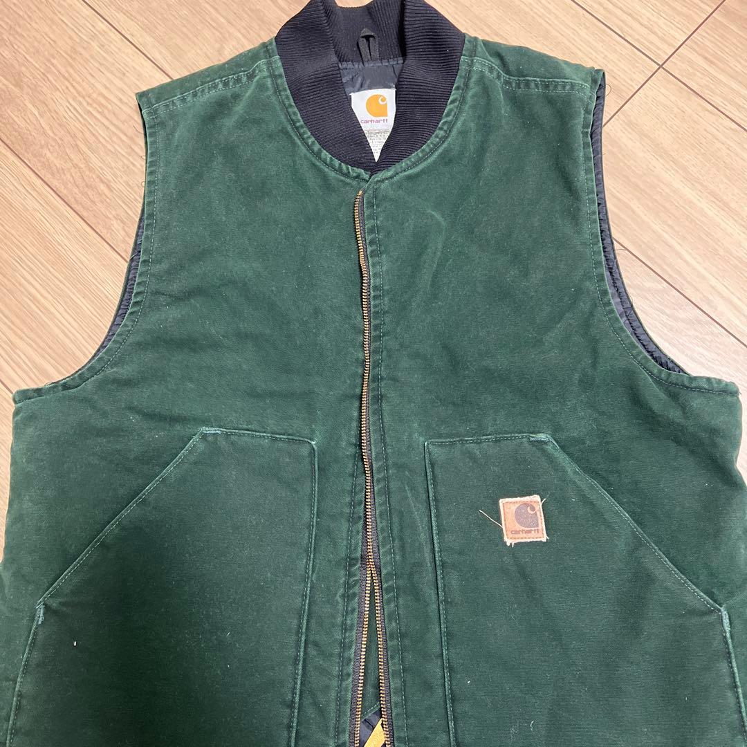 お値下げしました！カーハート ベスト USA製 L グリーン