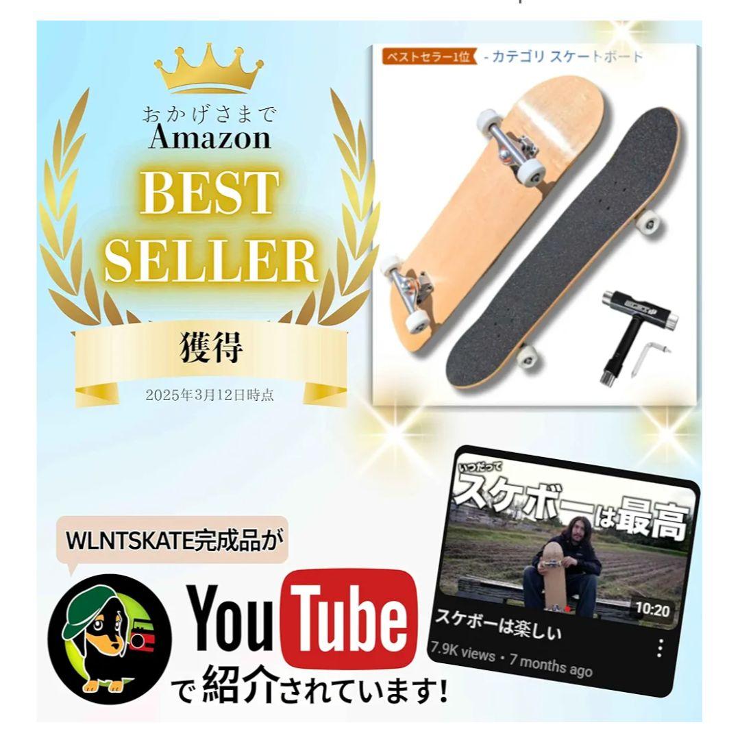 WLNTSKATE スケートボード 完成品