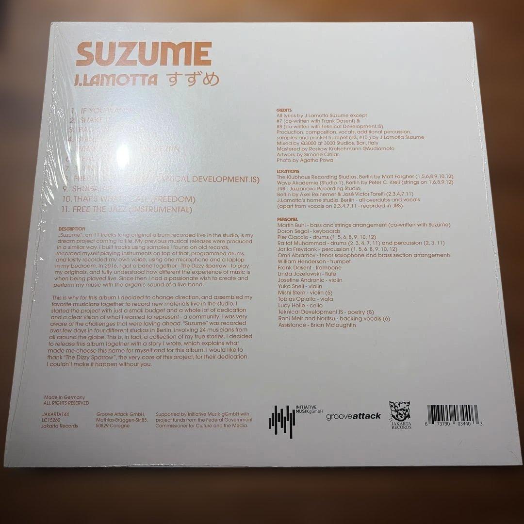 [レコード] j lamotta すずめ　SUZUME LP