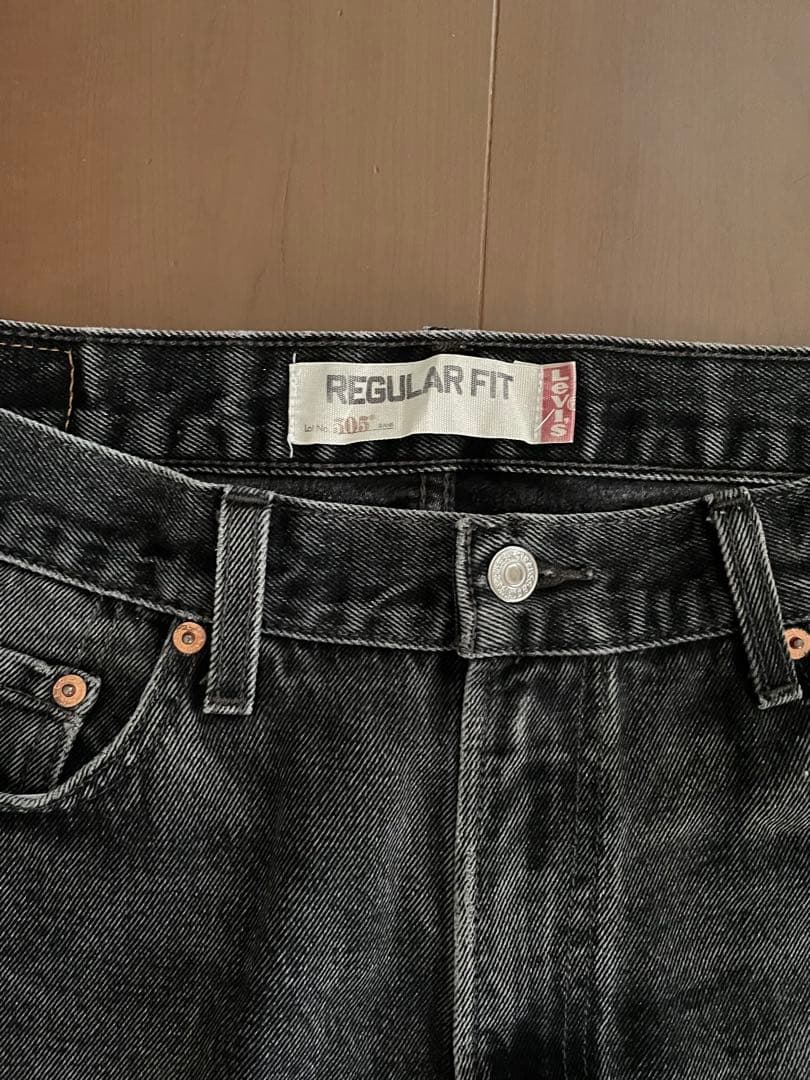 Levi's 505 ブラックデニム W34 L30