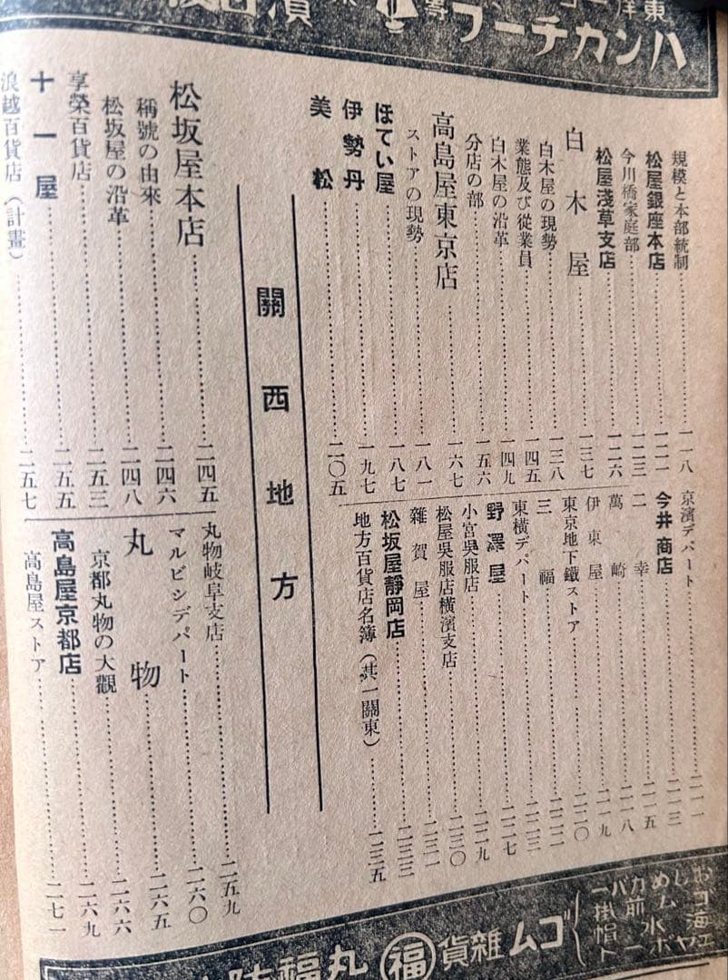 「世界百貨店要覧」　百貨店新聞社　昭和9年　古書