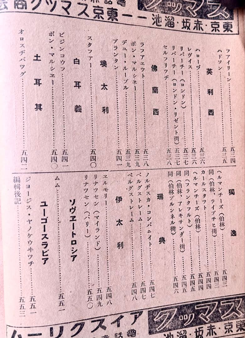 「世界百貨店要覧」　百貨店新聞社　昭和9年　古書