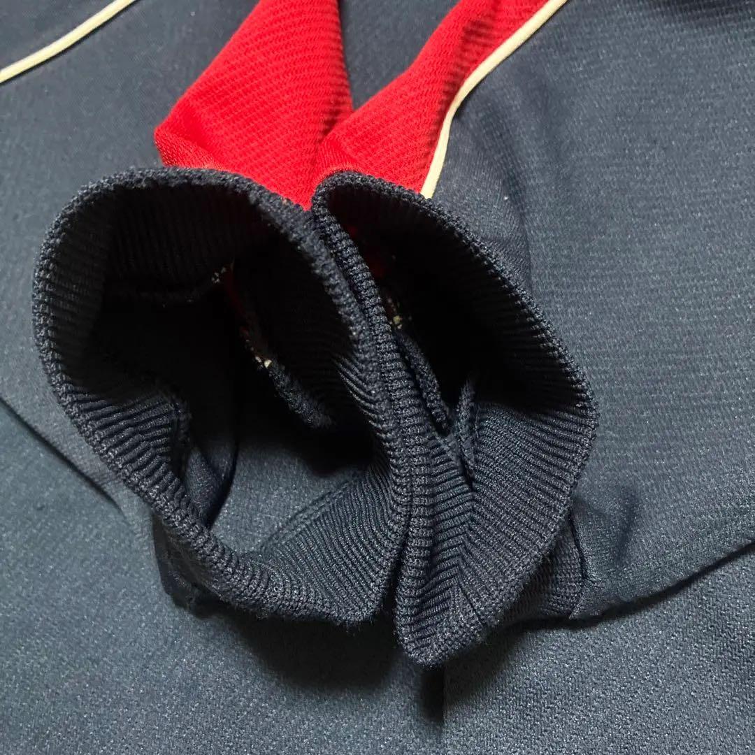 【希少】90s NIKE バスケ セットアップ サイドスナップ 紺赤 L/M