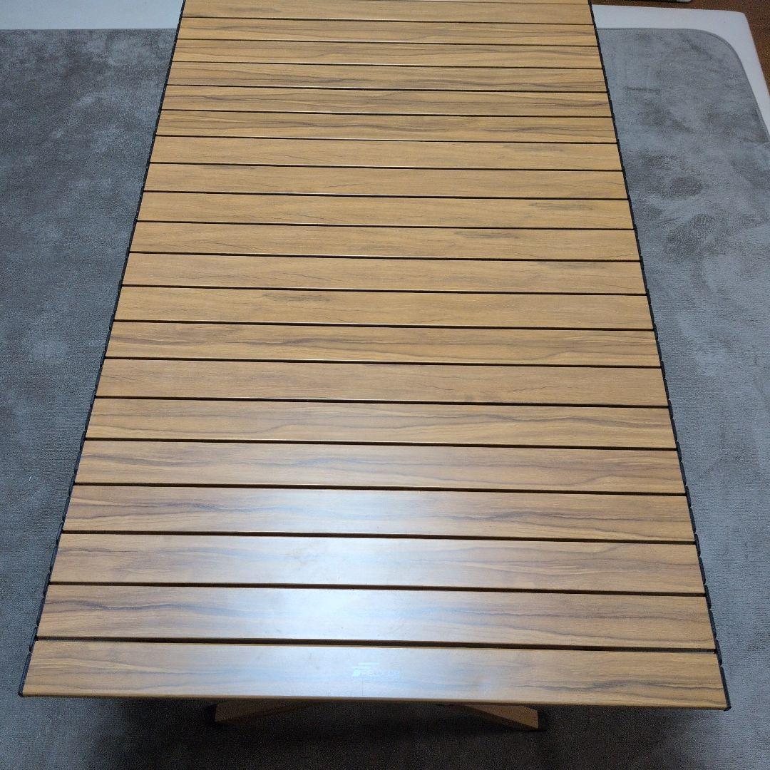 FIELDOORアウトドアテーブル折りたたみ ロールテーブル120cm×70cm