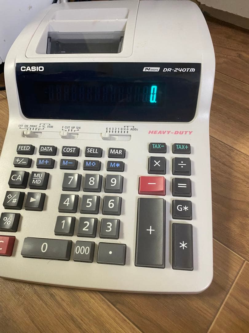 プリンター電卓 CASIO DR-240TM