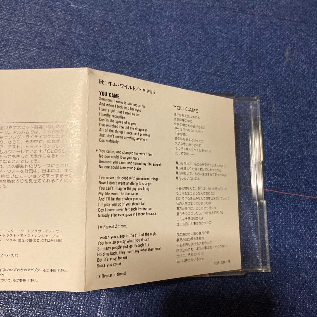 キムワイルド Kim Wilde you came 8センチ8cmシングルCD