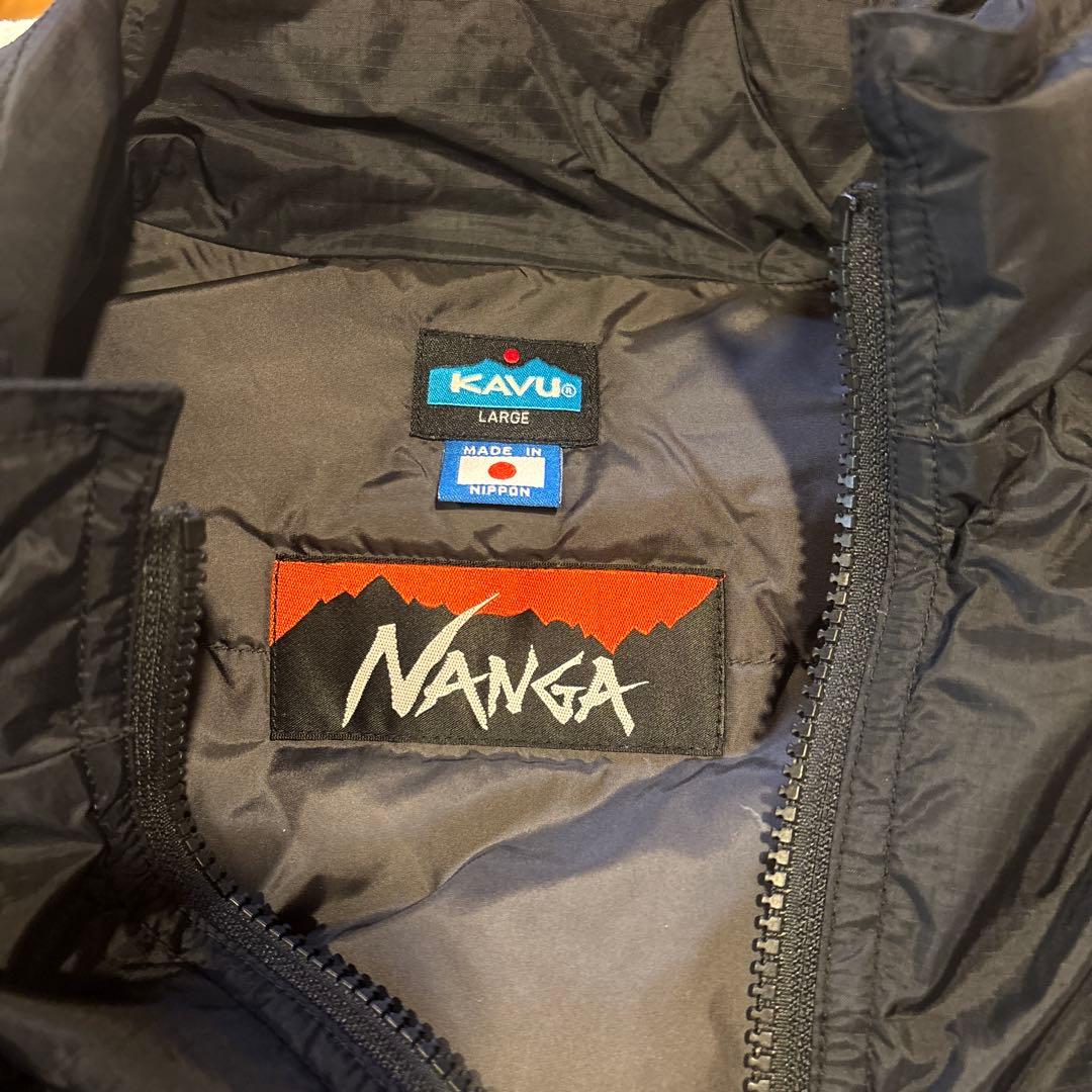 Ｍ2 KAVU NANGA ブラック ダウンベスト L