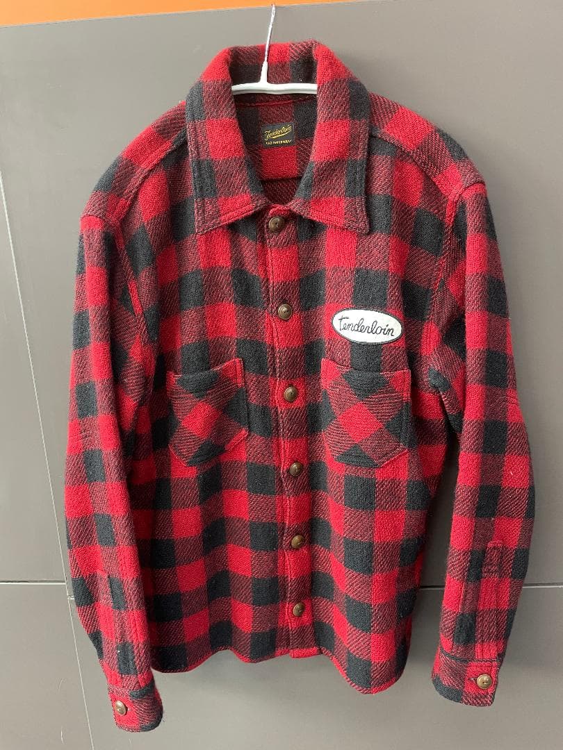 テンダーロイン 本店限定 ジャケット レッド×ブラック サイズ:L