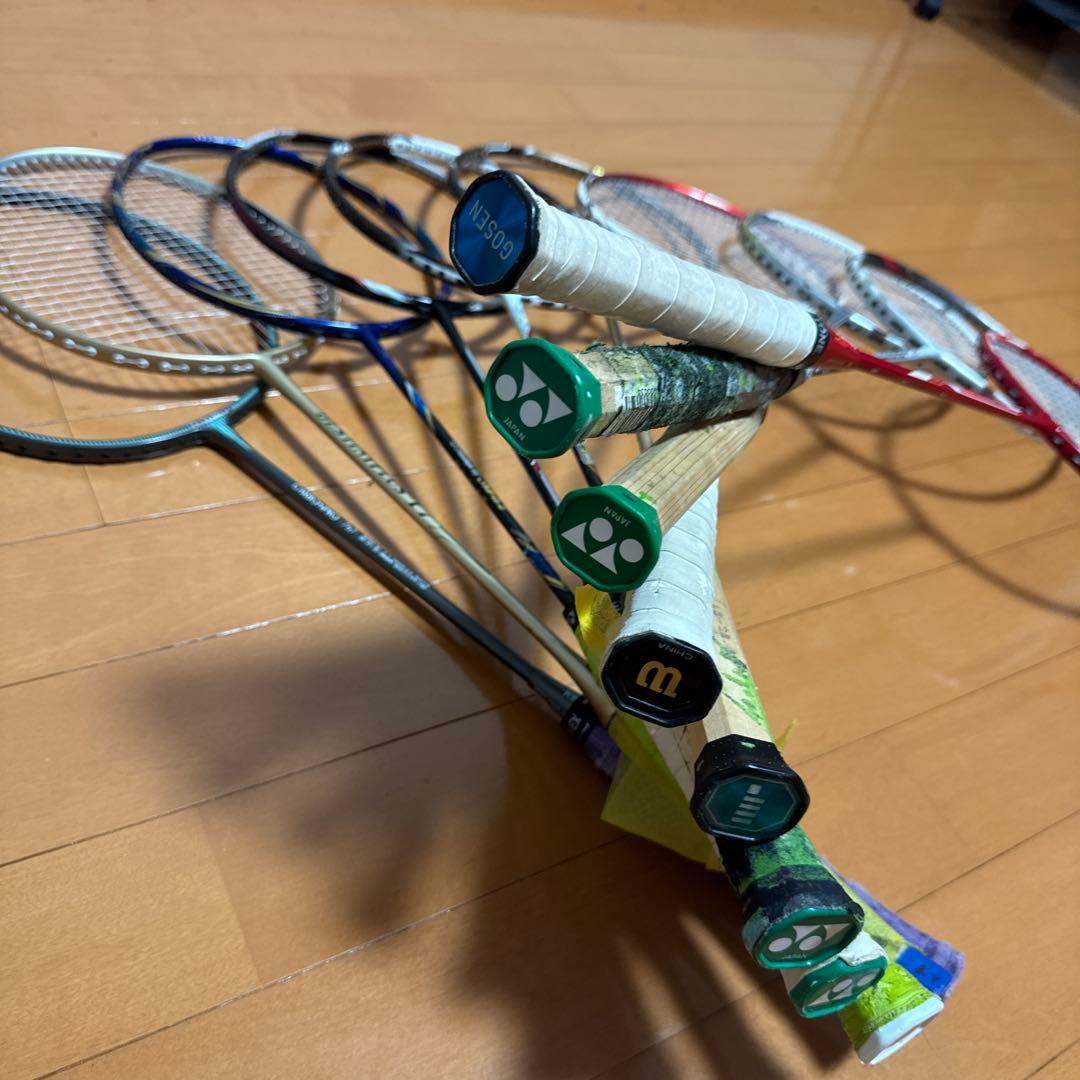 25万円相当のバドミントンラケット10本セット