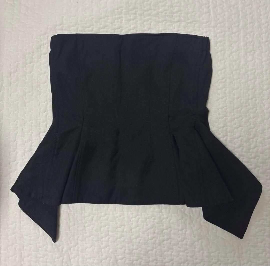美品 シーニュ cygneぺプラムビスチェ ブラック Annie サイズ0