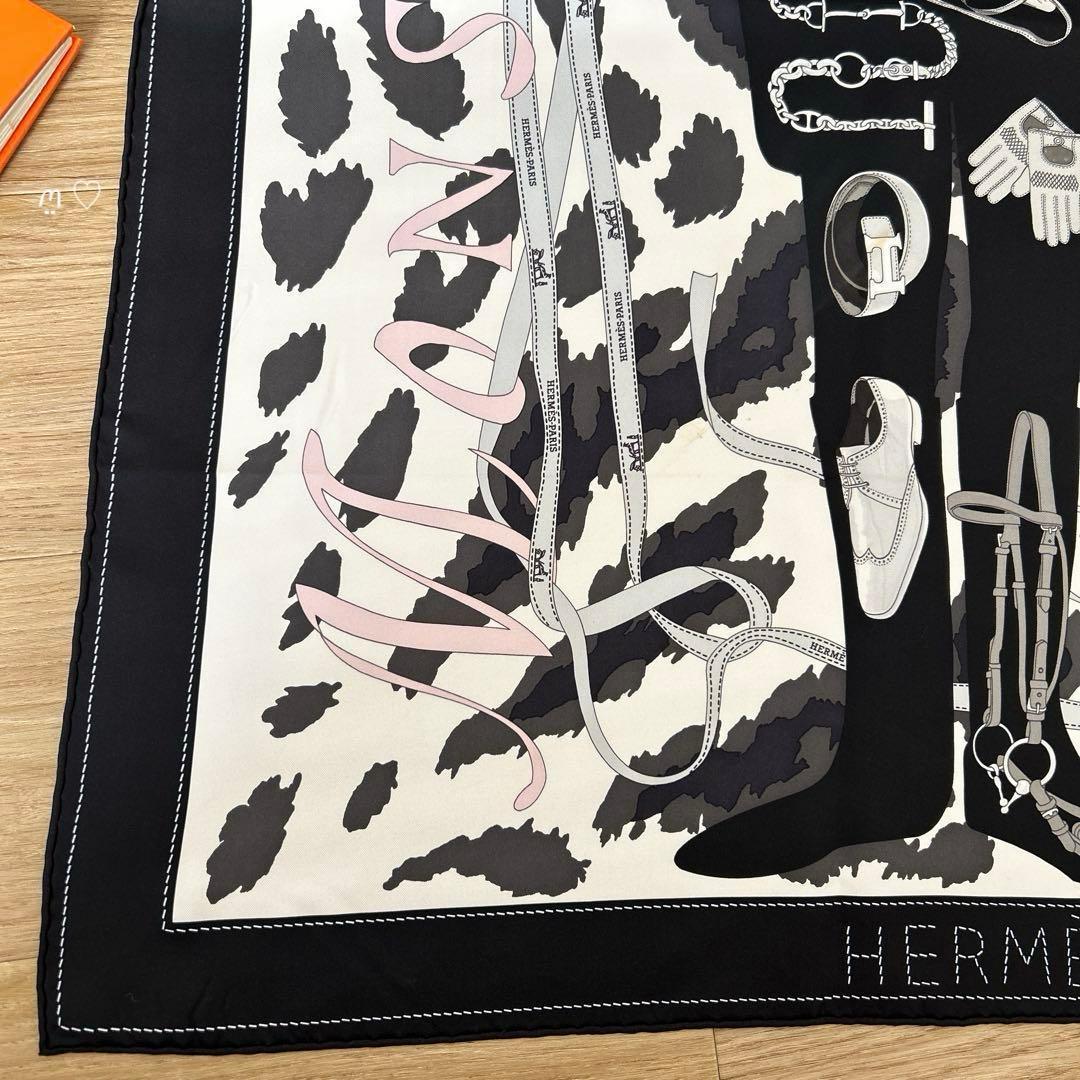 HERMES　エルメス　カレ90　ムッシュ＆マダムⅡ　シルクスカーフ　希少レア