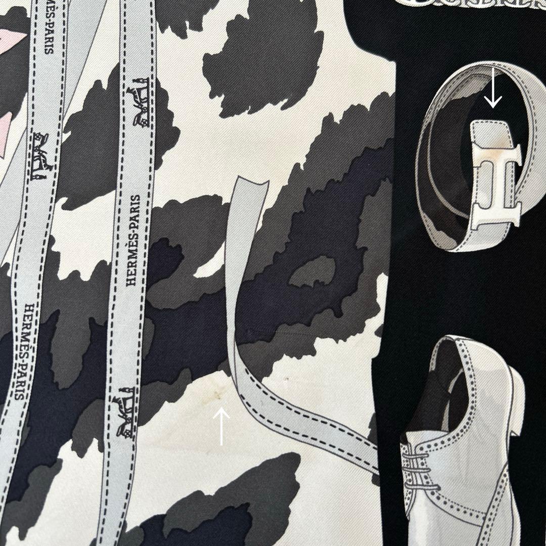 HERMES　エルメス　カレ90　ムッシュ＆マダムⅡ　シルクスカーフ　希少レア