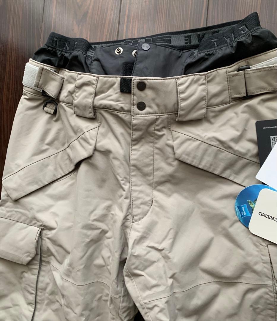241 スノーボードウェア　ベージュ　アッシュ　M パンツ