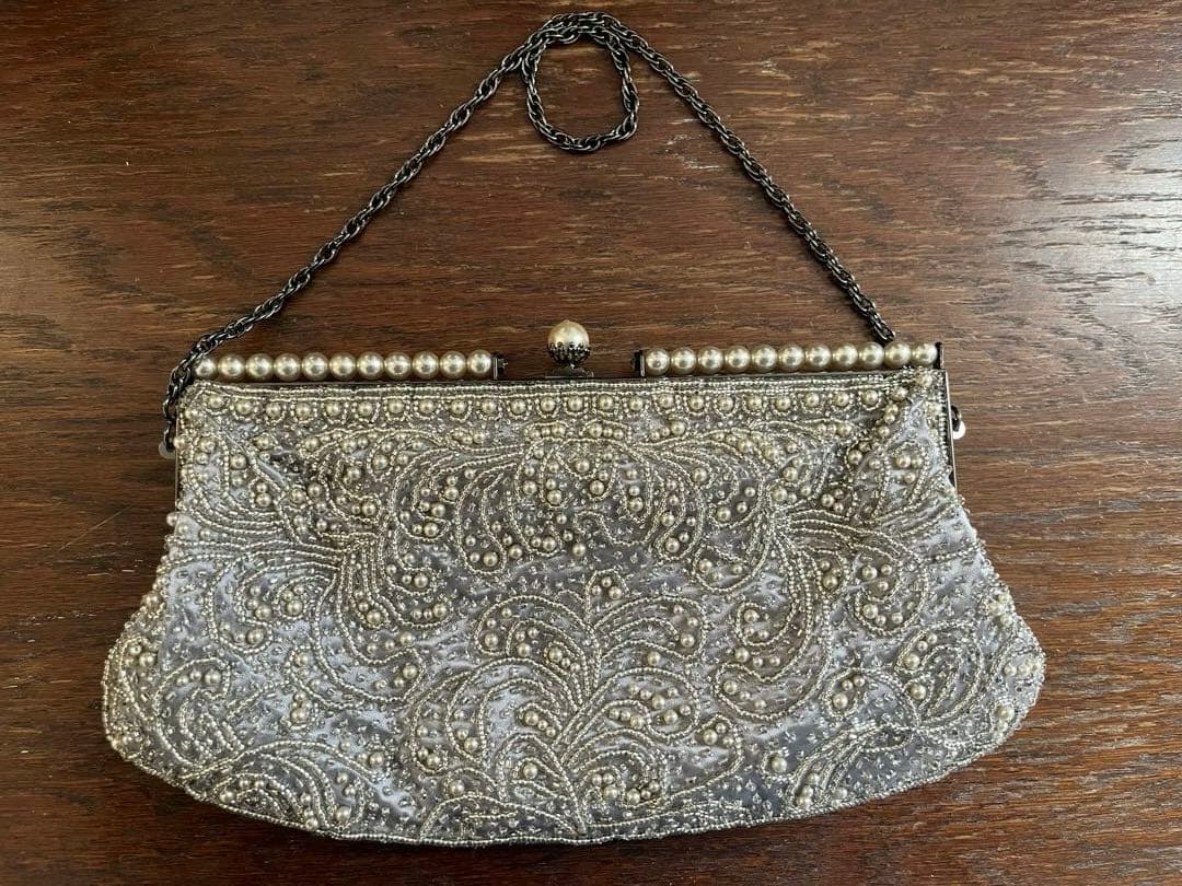 未使用美品✨Di bello TOPKAPI ビーズ刺繍　パーティーバッグ