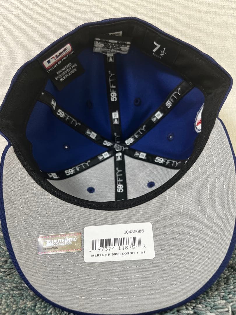 ドジャース 59FIFTY 7 1/2 選手練習着用モデル 新品未使用