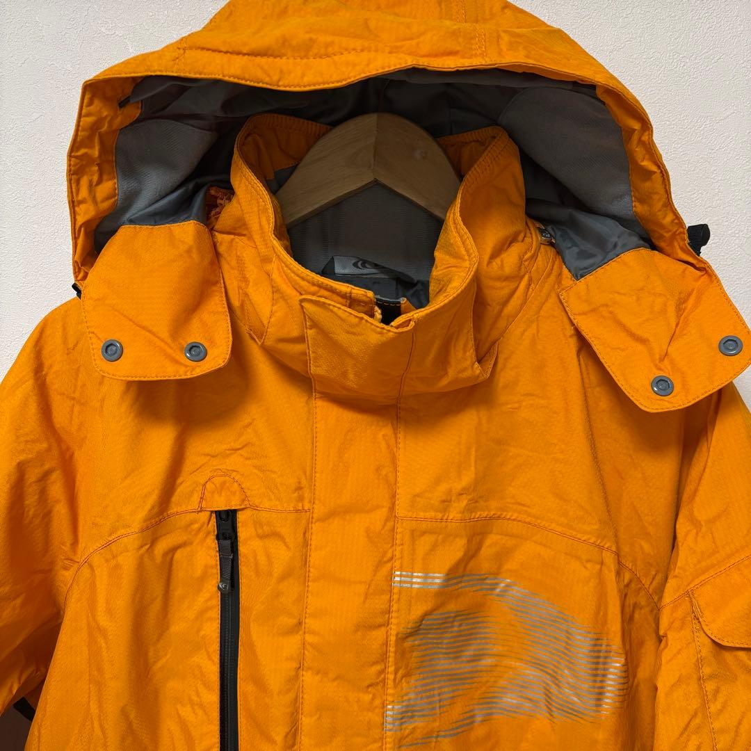 【SALOMONサロモン】ナイロンスキージャケット　オレンジ　旧ロゴ　M～L