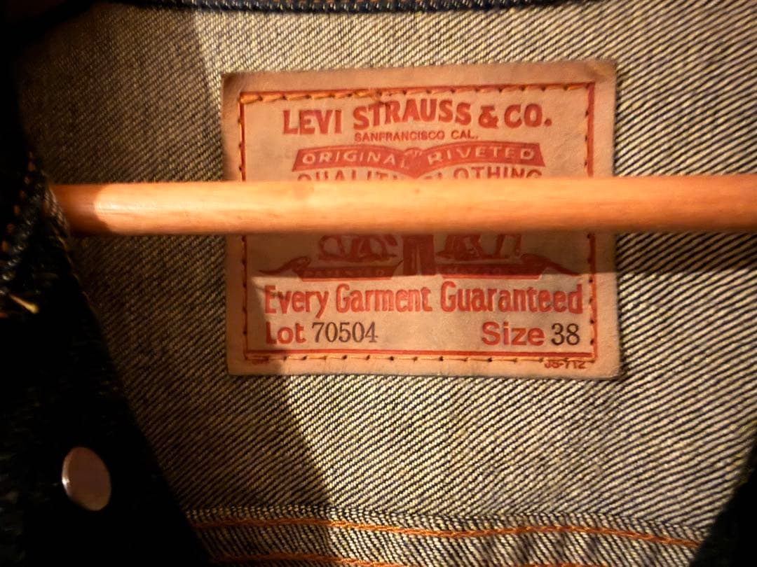 90s Levi's リーバイス　70504 濃紺Gジャン　デニムジャケット38