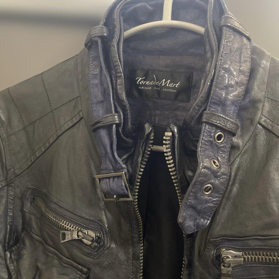 Tornado Mart ダークネイビー ラムレザー archive