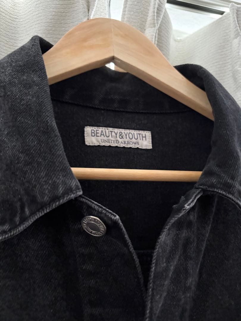 BEAUTY&YOUTH ブラックデニムジャケット