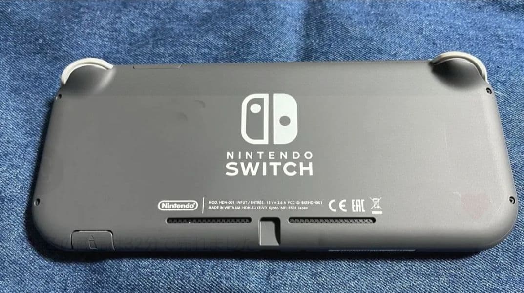 スイッチライト　グレー 本体　充電器　シリコンカバー　ハードケース　箱